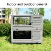 Wooden Rabbit cage Indoor outdoor double layer luxury guinea pig cage hamster High-end paint mesh