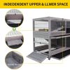 Wooden Rabbit cage Indoor outdoor double layer luxury guinea pig cage hamster High-end paint mesh