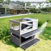 Wooden Rabbit cage Indoor outdoor double layer luxury guinea pig cage hamster High-end paint mesh