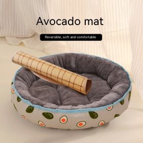 Four Seasons Universal Cat Nest For Deep Sleep (Option: Avocado Summer Mat-L)