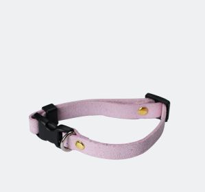 Pet Supplies Pet Cat Dog Accessories Bow Collar Diy Collar Korean Velvet Adjustable (Option: Light Purple-M)