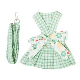 Summer Small Dog Clothes Pet Harness With Leash Puppy Dresses Cute Outdoor Clothing Pet Dress Puppy Chihuahua Costume Dog Item (Option: XL)