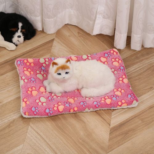 Pet Mat Warm Blanket Cartoon Double-sided Kennel